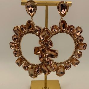 Glam Rosé Statement Earrings